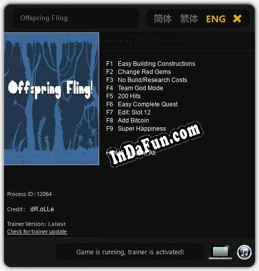 Offspring Fling: Trainer +9 [v1.5]