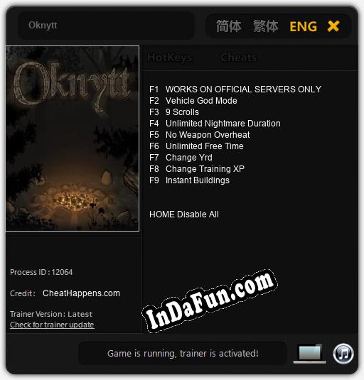 Oknytt: Cheats, Trainer +9 [CheatHappens.com]