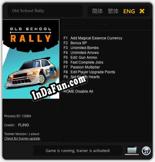 Trainer for Old School Rally [v1.0.6]