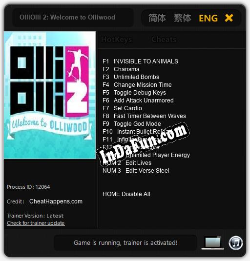 OlliOlli 2: Welcome to Olliwood: TRAINER AND CHEATS (V1.0.56)