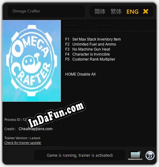 Trainer for Omega Crafter [v1.0.4]