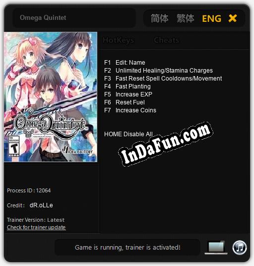 Omega Quintet: Trainer +7 [v1.6]