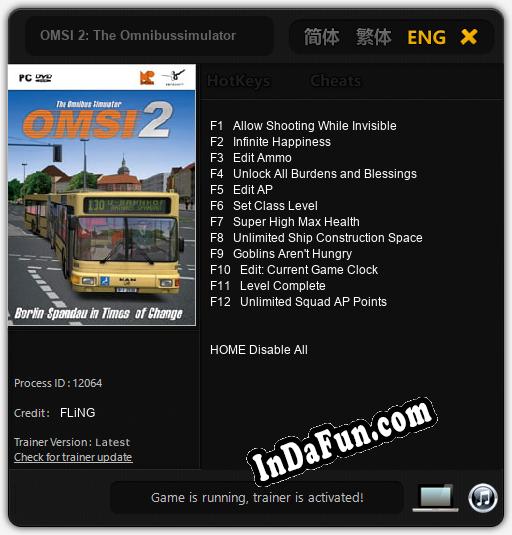 OMSI 2: The Omnibussimulator: Trainer +12 [v1.4]