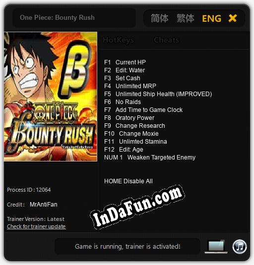 One Piece: Bounty Rush: Cheats, Trainer +13 [MrAntiFan]