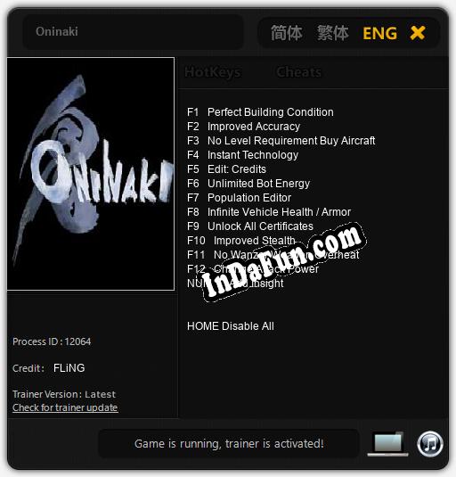 Oninaki: TRAINER AND CHEATS (V1.0.70)