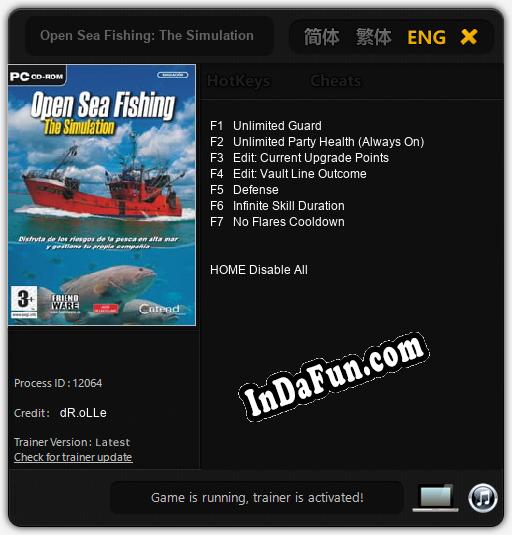 Open Sea Fishing: The Simulation: Trainer +7 [v1.2]