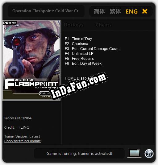 Operation Flashpoint: Cold War Crisis: TRAINER AND CHEATS (V1.0.3)