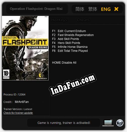 Operation Flashpoint: Dragon Rising: Trainer +6 [v1.3]