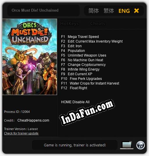 Orcs Must Die! Unchained: TRAINER AND CHEATS (V1.0.79)