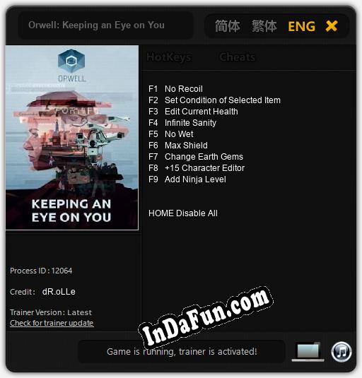 Orwell: Keeping an Eye on You: Cheats, Trainer +9 [dR.oLLe]