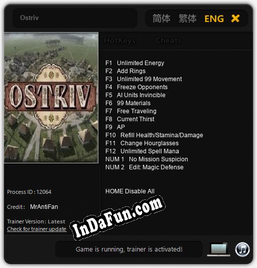 Ostriv: Cheats, Trainer +14 [MrAntiFan]