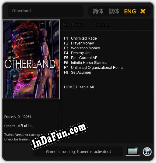 Otherland: Trainer +8 [v1.9]