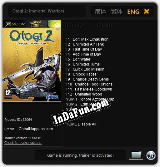 Otogi 2: Immortal Warriors: Cheats, Trainer +15 [CheatHappens.com]