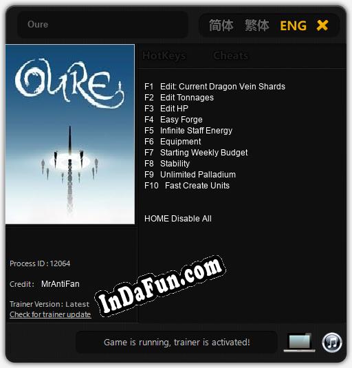 Trainer for Oure [v1.0.7]