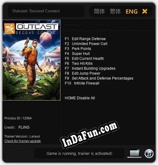 Outcast: Second Contact: TRAINER AND CHEATS (V1.0.61)