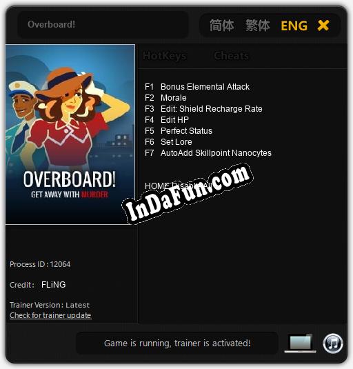Overboard!: Trainer +7 [v1.1]