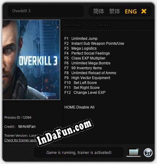 Overkill 3: Cheats, Trainer +12 [MrAntiFan]