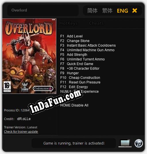 Trainer for Overlord [v1.0.2]