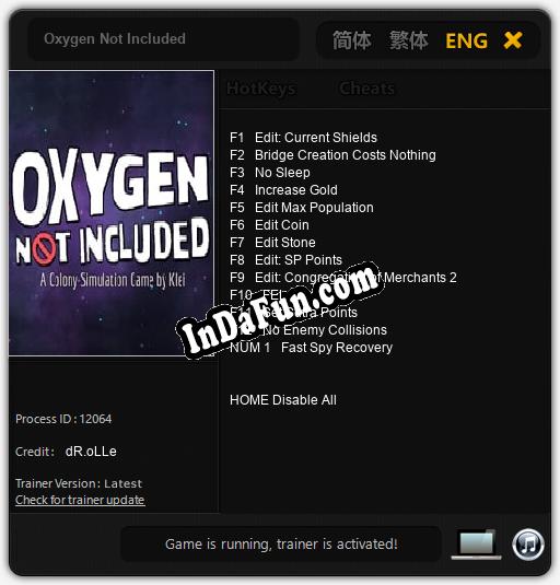 Oxygen Not Included: TRAINER AND CHEATS (V1.0.35)