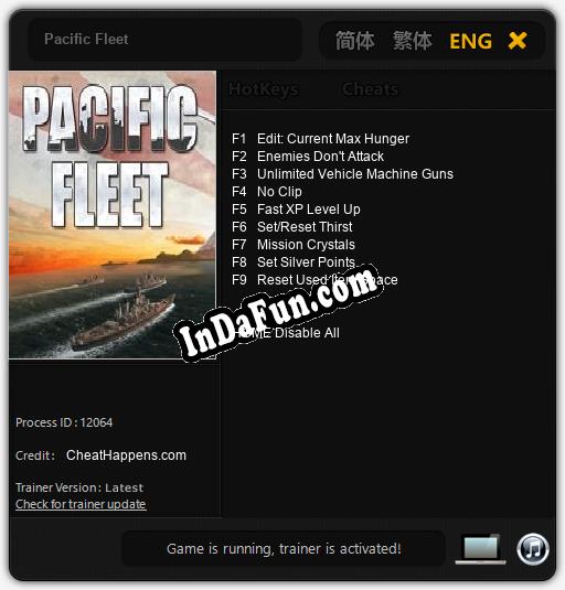 Pacific Fleet: TRAINER AND CHEATS (V1.0.45)