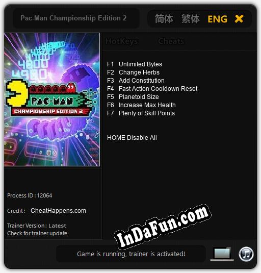 Pac-Man Championship Edition 2: Cheats, Trainer +7 [CheatHappens.com]