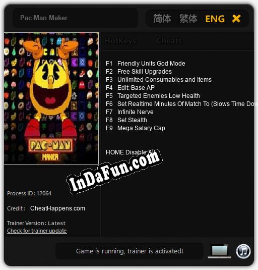 Pac-Man Maker: TRAINER AND CHEATS (V1.0.87)