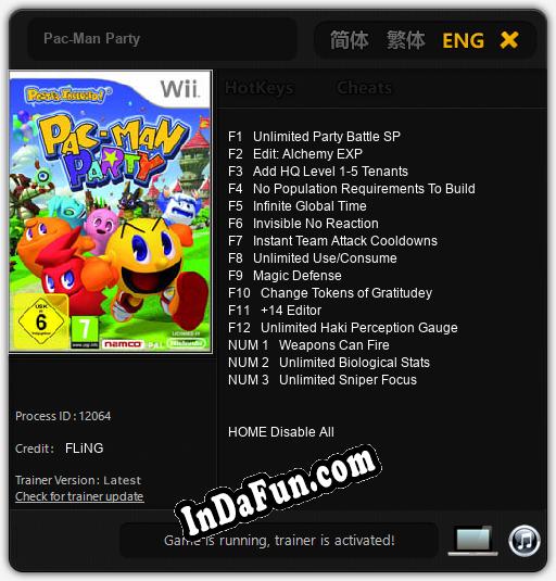 Pac-Man Party: Cheats, Trainer +15 [FLiNG]