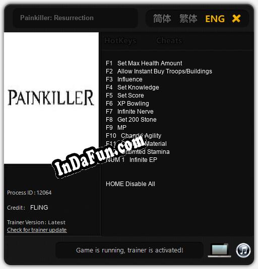 Painkiller: Resurrection: Trainer +13 [v1.4]