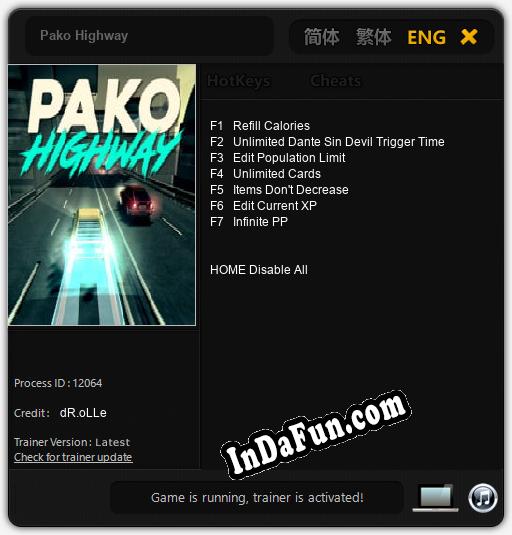 Pako Highway: TRAINER AND CHEATS (V1.0.19)