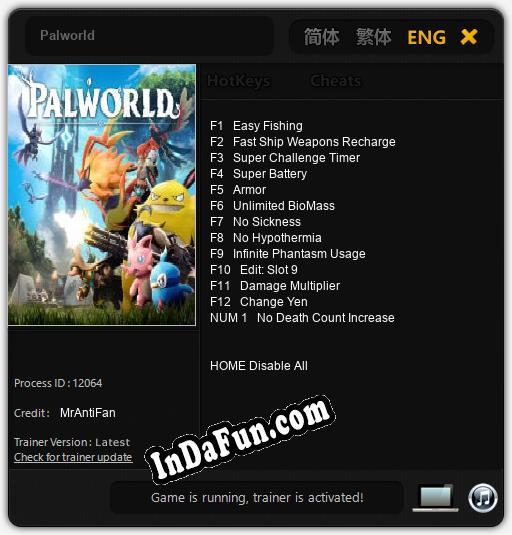 Palworld: Cheats, Trainer +13 [MrAntiFan]