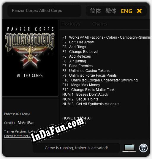 Panzer Corps: Allied Corps: Cheats, Trainer +15 [MrAntiFan]