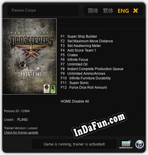 Panzer Corps: TRAINER AND CHEATS (V1.0.15)