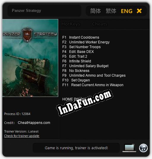 Panzer Strategy: Trainer +11 [v1.9]