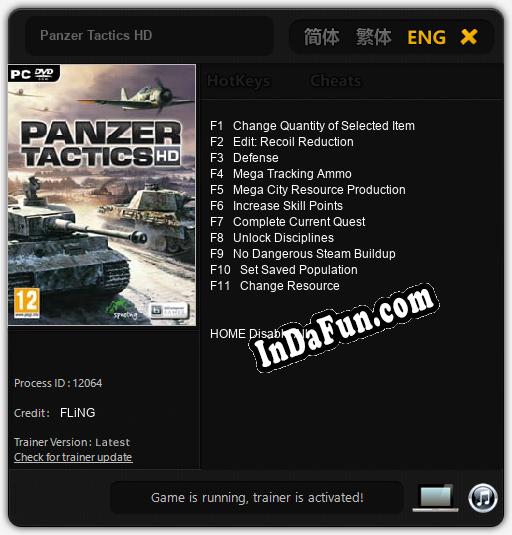 Trainer for Panzer Tactics HD [v1.0.5]