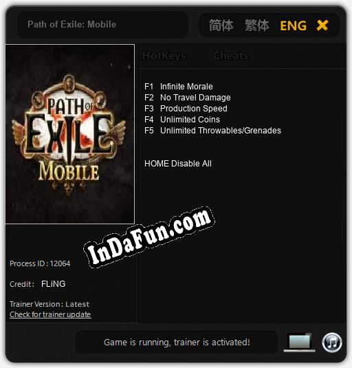 Path of Exile: Mobile: Cheats, Trainer +5 [FLiNG]