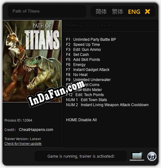 Path of Titans: Cheats, Trainer +14 [CheatHappens.com]