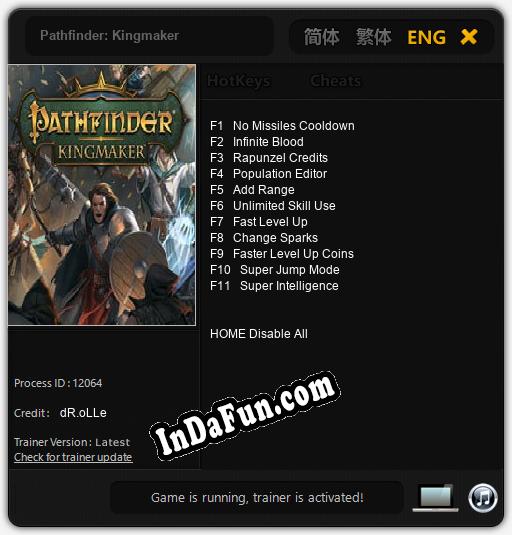 Pathfinder: Kingmaker: TRAINER AND CHEATS (V1.0.88)