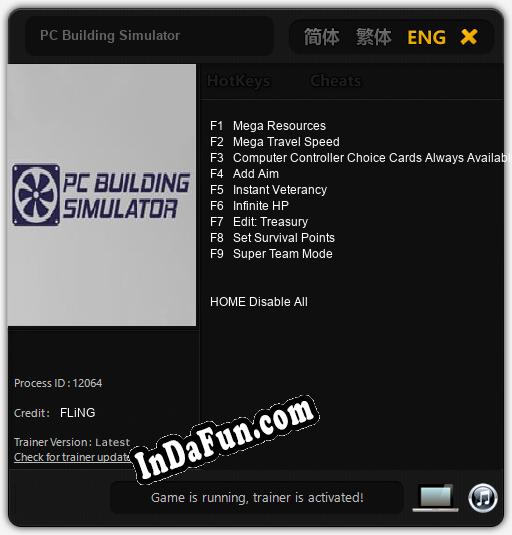 PC Building Simulator: TRAINER AND CHEATS (V1.0.21)