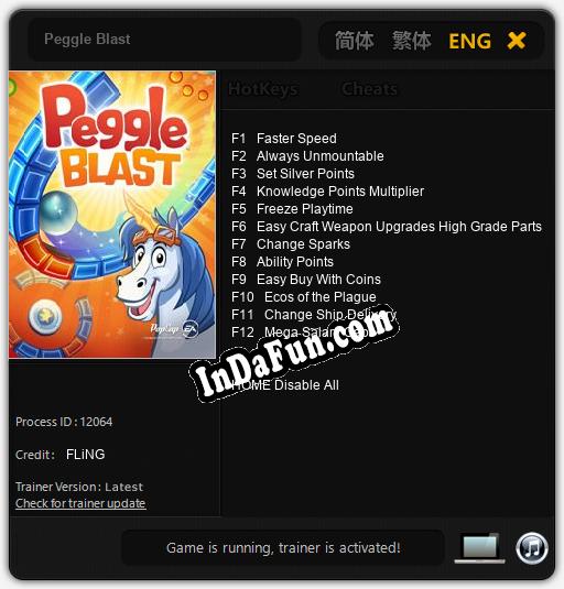 Peggle Blast: TRAINER AND CHEATS (V1.0.46)