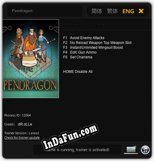 Pendragon: Cheats, Trainer +5 [dR.oLLe]
