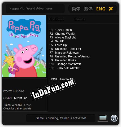 Peppa Pig: World Adventures: TRAINER AND CHEATS (V1.0.17)