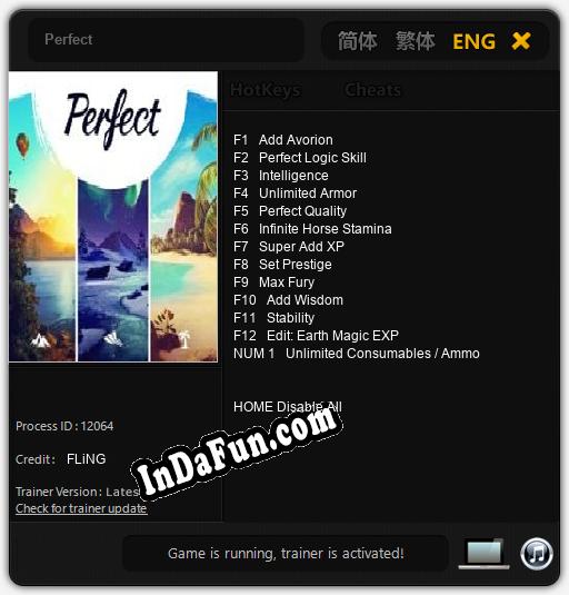 Perfect: Cheats, Trainer +13 [FLiNG]