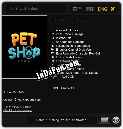 Trainer for Pet Shop Simulator [v1.0.5]