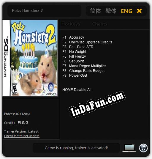 Petz: Hamsterz 2: Cheats, Trainer +9 [FLiNG]