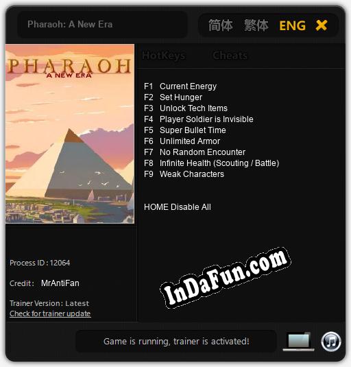 Pharaoh: A New Era: TRAINER AND CHEATS (V1.0.40)