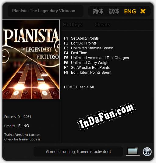 Pianista: The Legendary Virtuoso: Cheats, Trainer +8 [FLiNG]