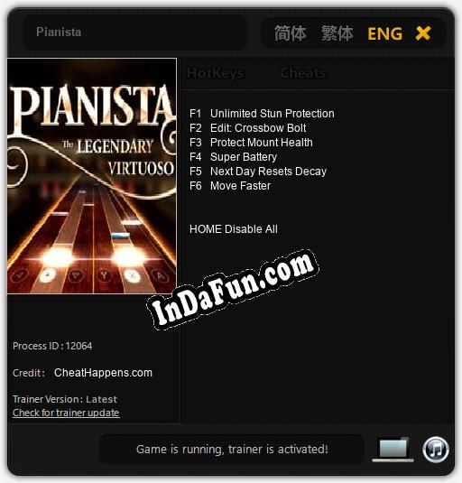 Pianista: Cheats, Trainer +6 [CheatHappens.com]