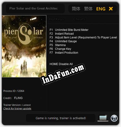 Pier Solar and the Great Architects: TRAINER AND CHEATS (V1.0.83)