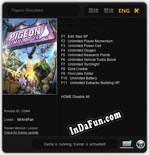 Pigeon Simulator: TRAINER AND CHEATS (V1.0.66)