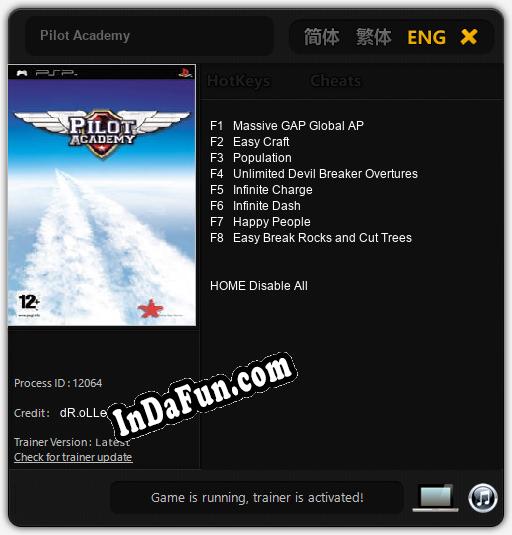 Pilot Academy: Trainer +8 [v1.9]